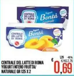 Supermercati EffePiù Yogurt intero frutta naturale offerta
