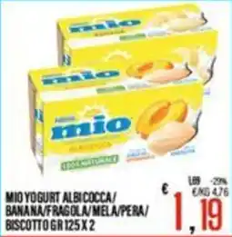 Supermercati EffePiù Mio yogurt albicocca offerta