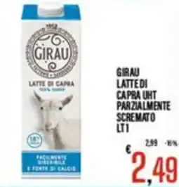 Supermercati EffePiù Girau latte di capra UHT parzialmente scremato offerta