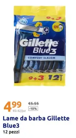 Action Lame da barba Gillette Blue3 offerta