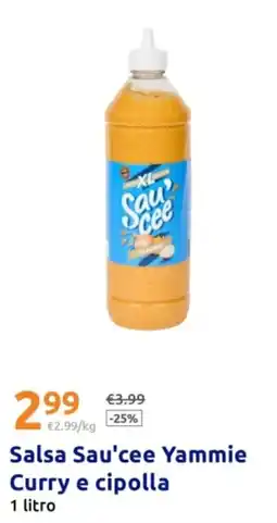 Action Salsa Sau'cee Yammie Curry e cipolla offerta