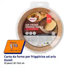 Action Carta da forno per friggitrice ad aria Dumil offerta