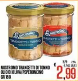 Supermercati EffePiù Nostromo trancetti di tonno offerta