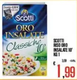 Supermercati EffePiù Scotti Riso Oro Insalate Classiche 10' offerta