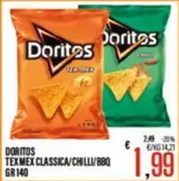 Supermercati EffePiù Doritos Tex Mex Classica/Chilli/BBQ offerta