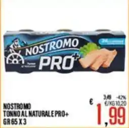 Supermercati EffePiù Nostromo tonno al naturale pro+ offerta