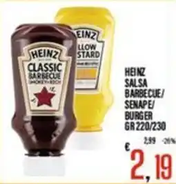 Supermercati EffePiù Heinz salsa barbecue offerta
