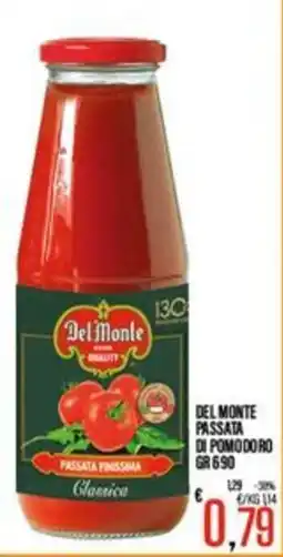 Supermercati EffePiù Del Monte passata di pomodoro offerta