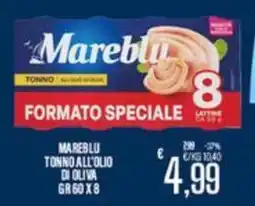 Supermercati EffePiù Mareblu tonno all'olio di oliva offerta