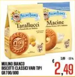 Supermercati EffePiù Mulino Bianco biscotti classici vari tipi offerta