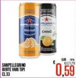 Supermercati EffePiù Sanpellegrino bibite vari tipi offerta