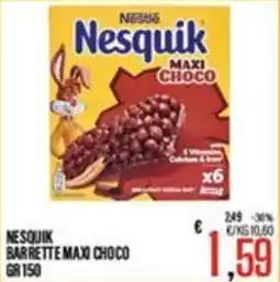 Supermercati EffePiù Nesquik barrette maxi choco offerta