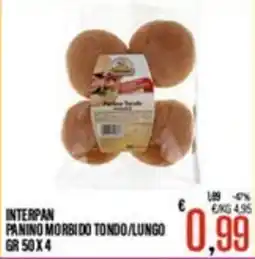 Supermercati EffePiù Interpan Panino morbido tondo/lungo offerta