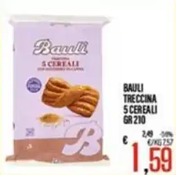 Supermercati EffePiù Bauli treccina 5 cereali offerta
