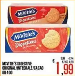 Supermercati EffePiù McVitie's Digestives offerta