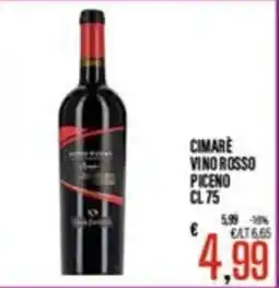 Supermercati EffePiù Cimarè Vino Rosso Piceno offerta