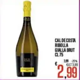 Supermercati EffePiù Cal de Costa Ribolla Gialla Brut offerta