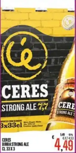 Supermercati EffePiù Ceres strong ale offerta