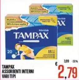 Supermercati EffePiù Tampax assorbenti interni offerta
