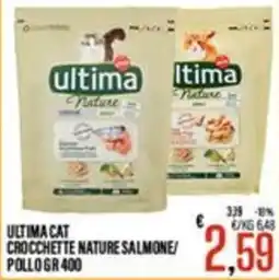 Supermercati EffePiù Ultima Cat Crocchette Nature Salmone offerta