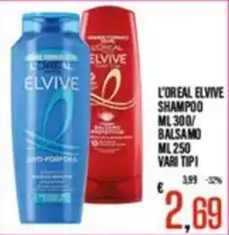 Supermercati EffePiù L'Oréal Elvive shampoo offerta