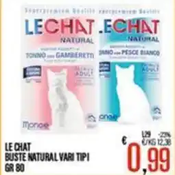 Supermercati EffePiù Le Chat Buste Natural Vari Tipi offerta