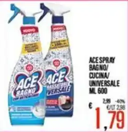 Supermercati EffePiù Ace spray bagno/cucina/universale offerta