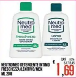 Supermercati EffePiù Neutromed detergente intimo freschezza/lenitivo/men offerta