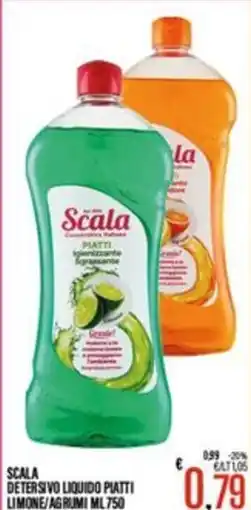 Supermercati EffePiù Scala Detersivo liquido piatti limone/agrumi offerta