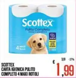 Supermercati EffePiù Scottex carta igienica pulito completo offerta