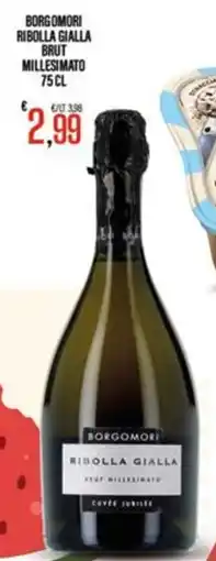 Supermercati EffePiù Borgomori Ribolla Gialla Brut Millesimato offerta