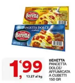 Quick Sisa Beretta pancetta dolce/affumicata a cubetti offerta