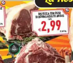 Iperfamily Bistecca con osso di bovino adulto angus offerta