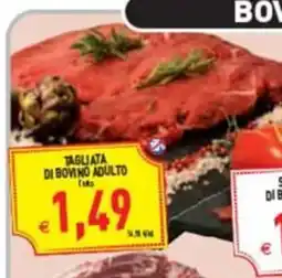 Iperfamily Tagliata di bovino adulto offerta