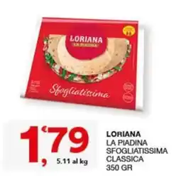 Quick Sisa Loriana la piadina sfogliatissima classica offerta