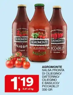 Quick Sisa Agromonte salsa pronta offerta