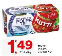 Quick Sisa Mutti polpa offerta