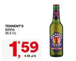 Quick Sisa Tennent's birra offerta