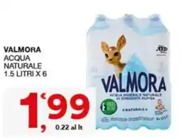 Quick Sisa Valmora acqua naturale offerta