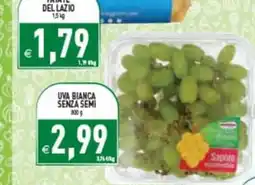Iperfamily Uva bianca senza semi offerta