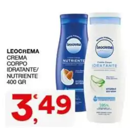 Quick Sisa Leocrema crema corpo idratante/nutriente offerta