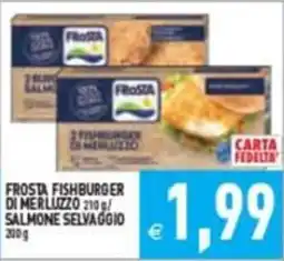 Iperfamily Frosta fishburger di merluzzo offerta