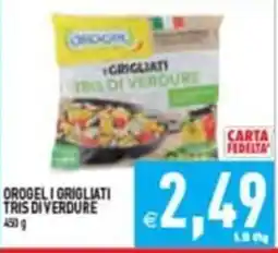 Iperfamily Orogel i grigliati tris di verdure offerta