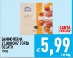 Iperfamily Sammontana St.Honore' torta gelato offerta