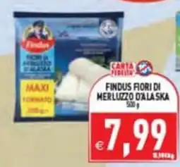 Iperfamily Findus fiori di merluzzo d'alaska offerta