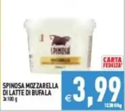 Iperfamily Spinosa mozzarella di latte di bufala offerta