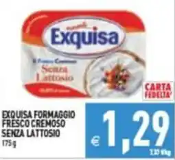 Iperfamily Exquisa formaggio fresco cremoso senza lattosio offerta