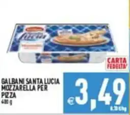 Iperfamily Galbani Santa Lucia Mozzarella per pizza offerta