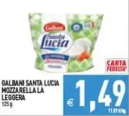 Iperfamily Galbani Santa Lucia Mozzarella La Leggera offerta