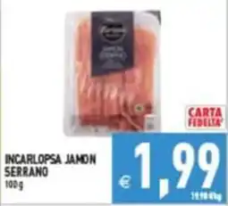 Iperfamily Incarlopsa jamon serrano offerta